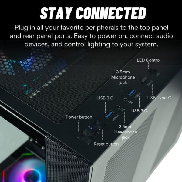 Panorama XL RTX 5090 Gaming Desktop PC - AMD Ryzen 9 9950X3D. 192GB DDR5 RAM. 4TB NVMe 990 Pro Gen4 SSD. 3TB HDD. WiFi 6E + BT. HDMI. Windows 11 Pro - Best 2025 RGB Prebuilt Tower Computer for Gamers：圖片 6