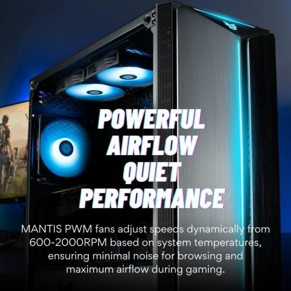 Mantis V2 Gaming Desktop PC (NVIDIA GeForce RTX 5090. AMD Ryzen 9 9950X3D Processor. 192GB DDR5 RAM. 4TB NVMe 990 Pro Gen4 SSD. 3TB HDD. WiFi 6E. Windows 11 Pro) Prebuilt RGB Gamer Desktop Computer：圖片 4