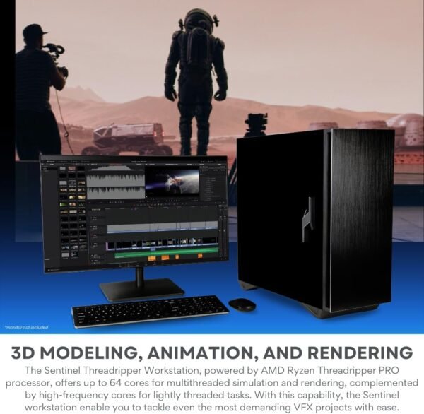 Threadripper PRO 7985WX 64-Core Workstation Desktop PC with RTX 5080 16GB. 256GB RAM. 4TB SSD+3TB HDD. W11P (High Performance Computer for Gen AI. AR. ML. CAD. Deep Learning. 3D Modeling & Rendering)：圖片 7