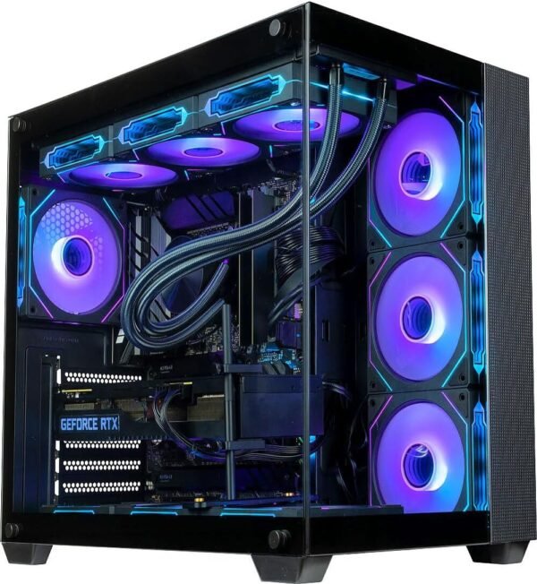 Panorama XL RTX 5090 Gaming Desktop PC - AMD Ryzen 9 9950X3D. 192GB DDR5 RAM. 4TB NVMe 990 Pro Gen4 SSD. 3TB HDD. WiFi 6E + BT. HDMI. Windows 11 Pro - Best 2025 RGB Prebuilt Tower Computer for Gamers：圖片 5